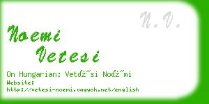 noemi vetesi business card